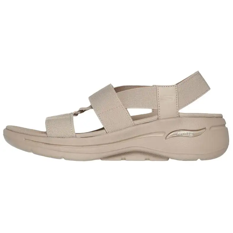 Skechers Go Walk Arch Fit Beach Sandals Women's Ecru