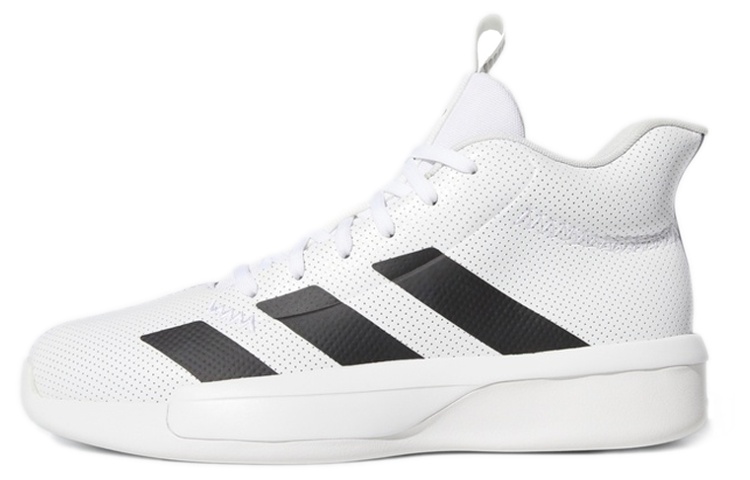 Adidas Pro Next 2019 Gca Sports Comfortable Anti-Slip Wear-Resistant Mid-top Basketball Shoes Men's White Black