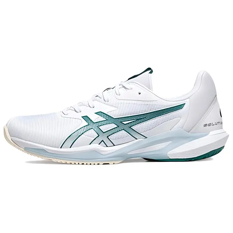 ASICS Solution Speed FF 3 Comfortable And Breathable Low top Tennis Shoes Men's White Green