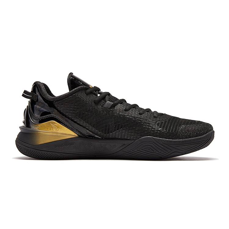 PEAK Taichi Origin 1.0 Cushioning Slip Resistant Abrasion Resistant Low top Basketball Shoes Men’s Black Gold