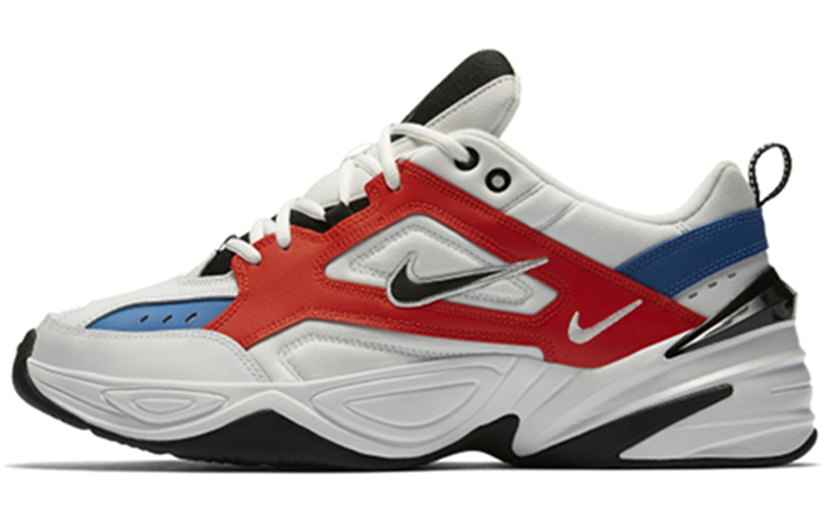 Nike M2K Tekno Tekno Team Orange Comfort Low Top Dad Shoes Men and Women Similar White Blue Orange