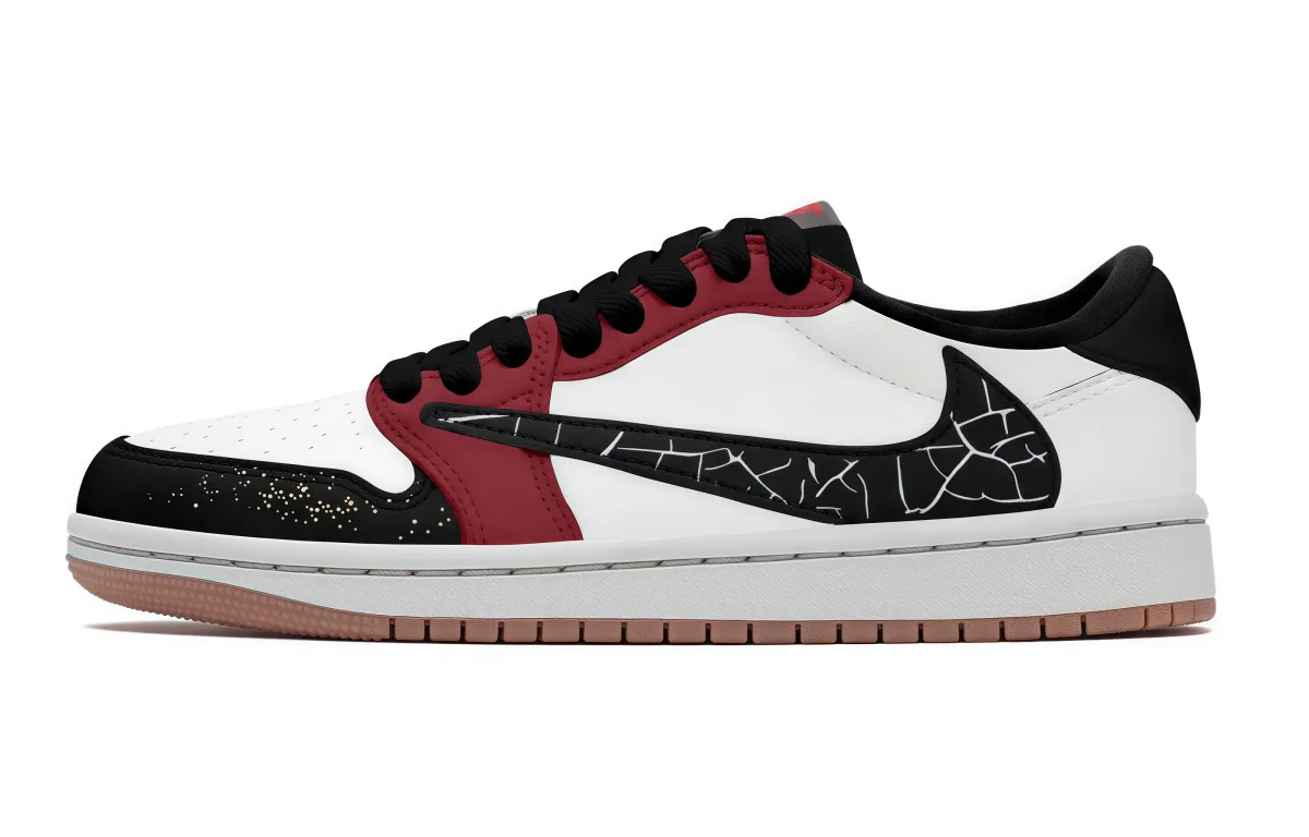 Jordan Air Jordan 1 Vintage Basketball Shoes Unisex Low Top Red