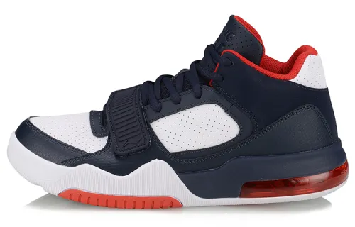Li Ning Synthetic Leather Cushioning Slip Resistant Abrasion Resistant Breathable Coverage Support Mid top