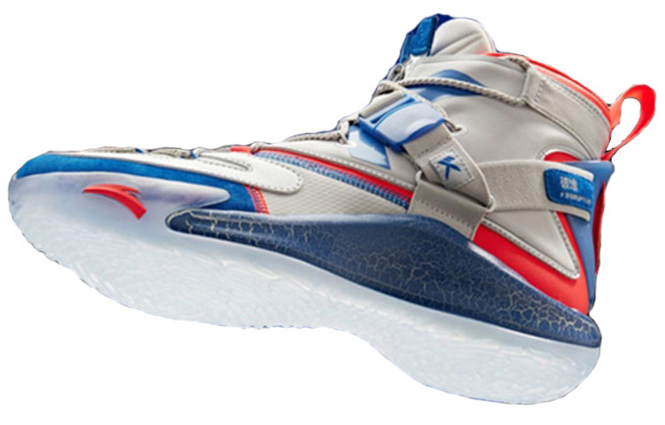 Anta KT5 KT Comfortable Non slip Lightweight High top Basketball Shoes Men’s White Blue