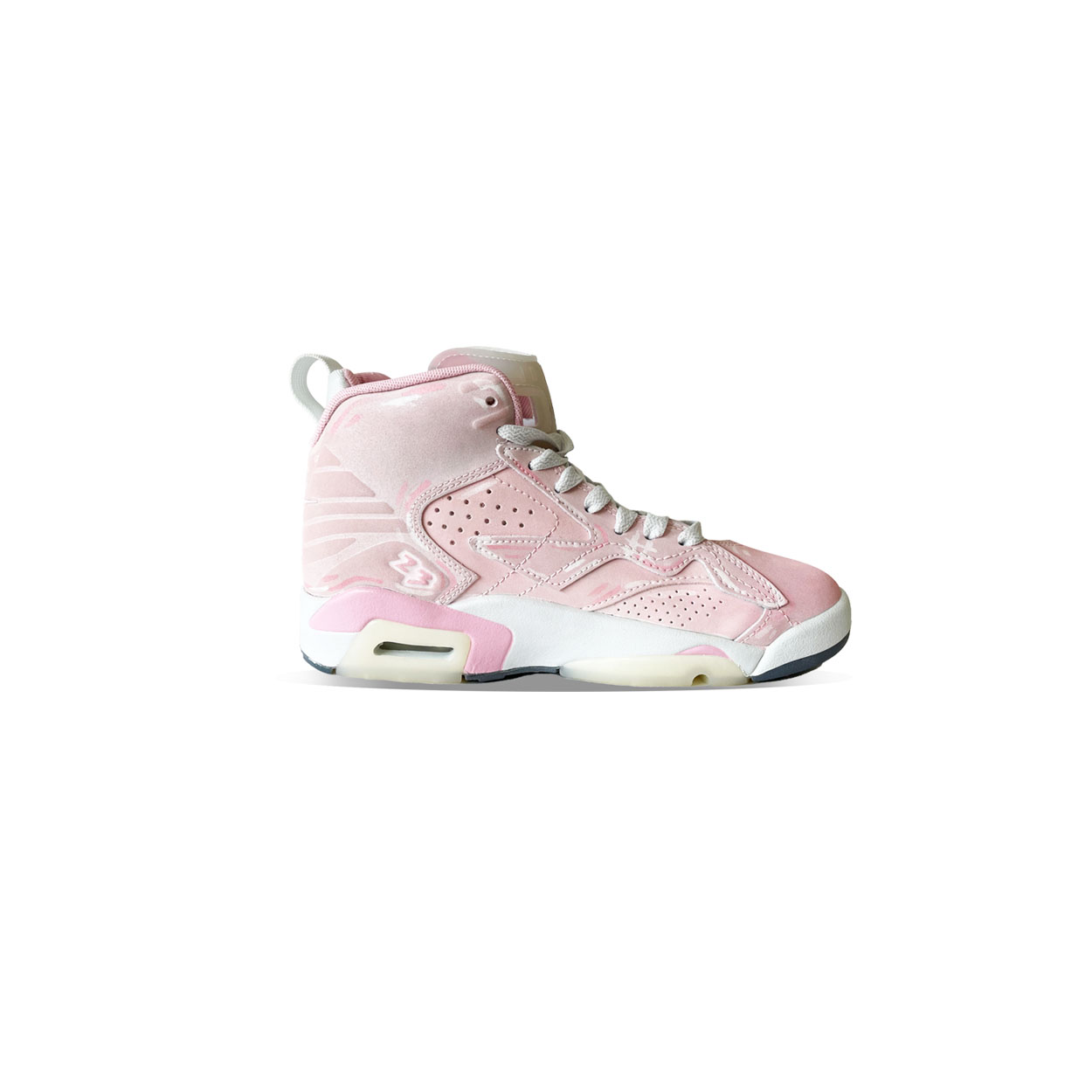 Jordan MVP Abrasion Resistant Breathable High top Vintage Basketball Shoes Women’s Cherry Blossom Pink