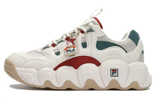 FILA CROISSANT XMAS Textile, Synthetic Leather Cushioning Slip Resistant Height Increasing Low top Chunky Sneakers