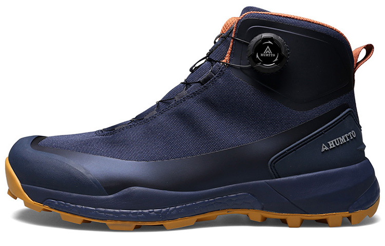 HUMTTO Cushioning Slip Resistant Abrasion Resistant Lightweight High top Mountaineering Shoes Men’s Dark Blue