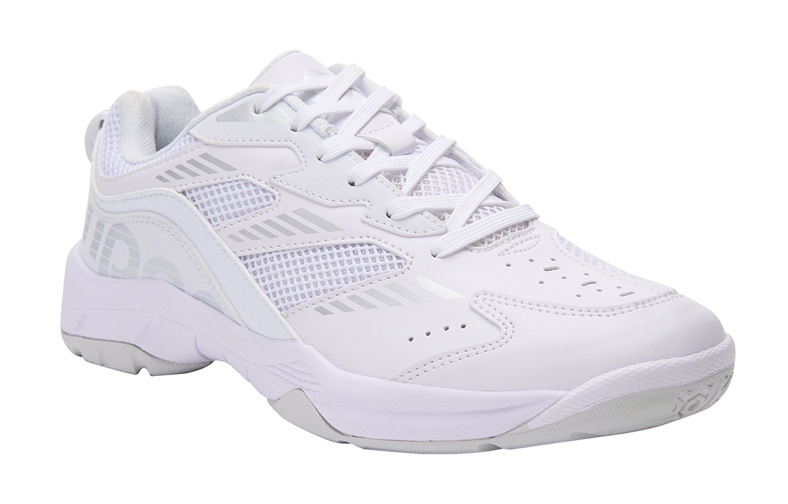 KUMPOO Nebula Slip Resistant And Breathable Support Low top Badminton Shoes Unisex White Gray