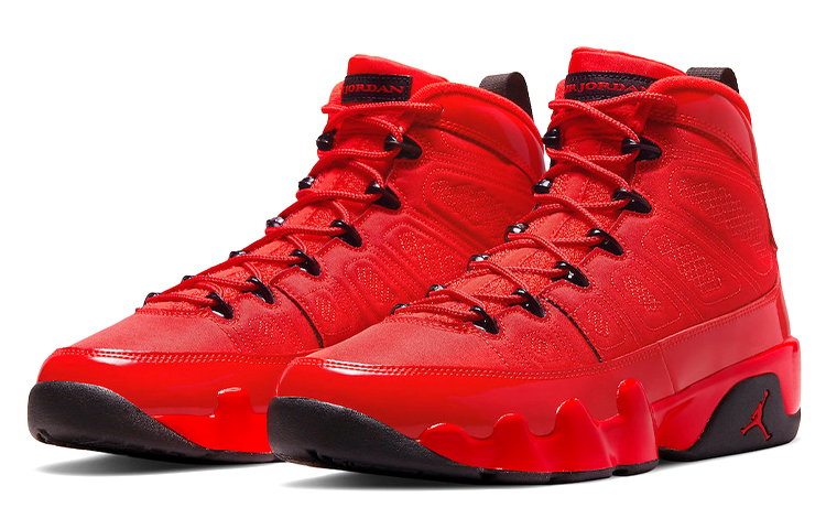 Мужские кроссовки Jordan Air Jordan 9 Chile Red (красно-черные) — Красный / чёрный — фото 3