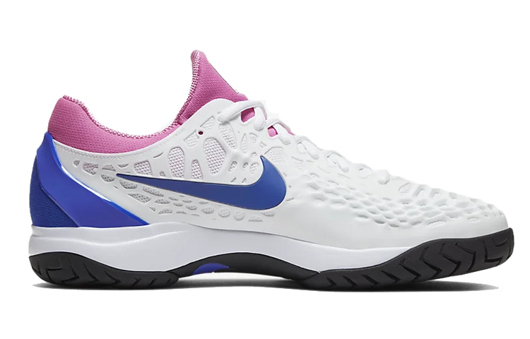 Nike Zoom Cage 3 Non slip Lightweight Low top Tennis Shoes Unisex Blue White Pink