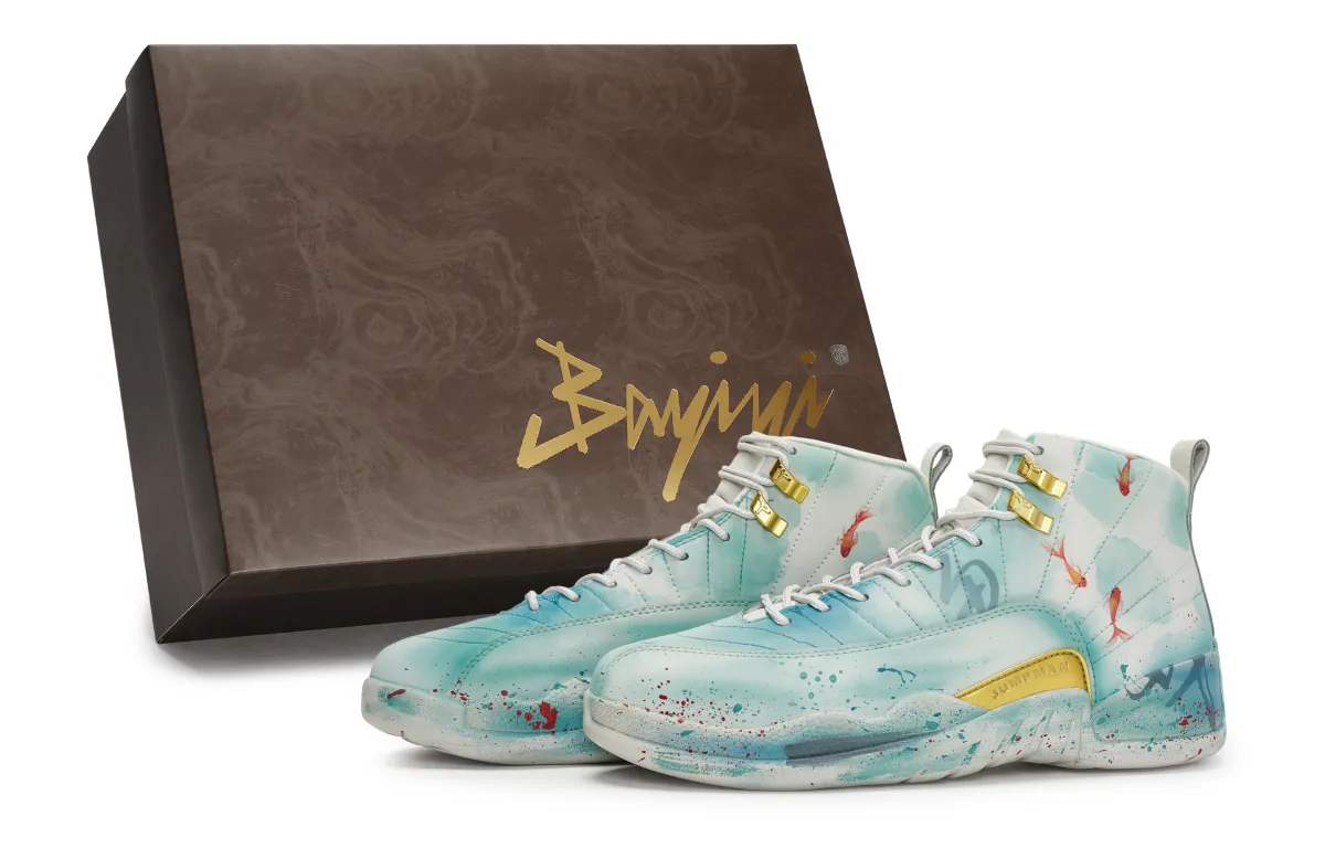 Jordan Air Jordan 12 811 Manufacturing, 'Fish Playing In Clear River,' Special Shoe Box