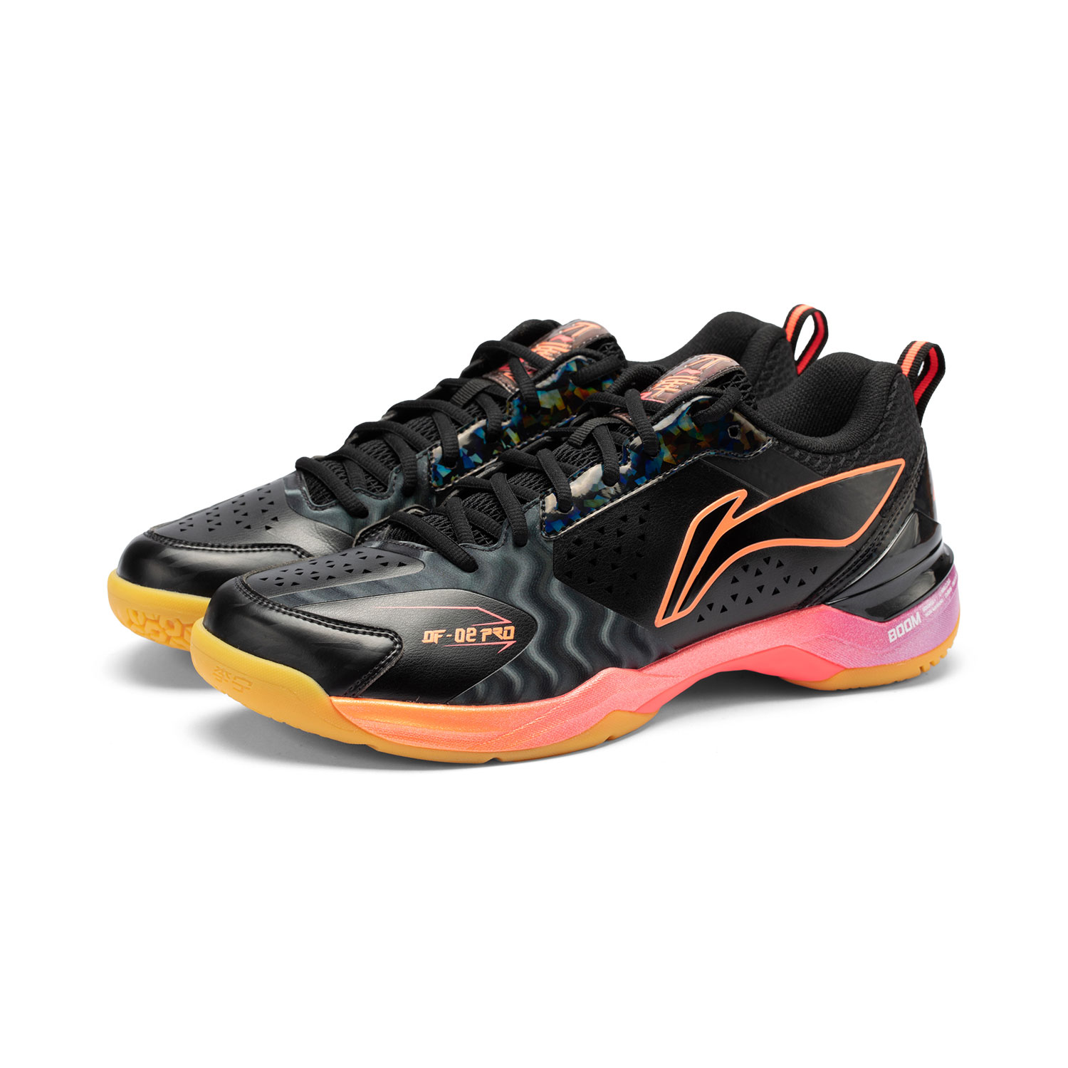 Li Ning Blade II PRO Cushioning Abrasion Resistant Low top Badminton Shoes Unisex Black