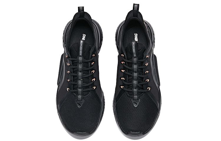 ANTA Training Shoes Women’s Low Top Black/Fluorescent Sunset Orange