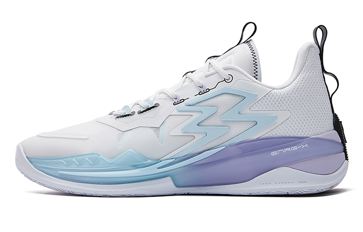 361° Big3 3.0 Ice Blade Cushioning Low top Performance Basketball Shoes Unisex White Blue