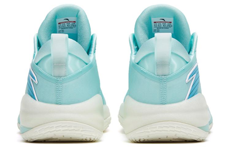 Anta Cement Bubbles 3 Fabric Slip Resistant Abrasion Resistant Low top Basketball Shoes Men’s Ice Refreshing Blue