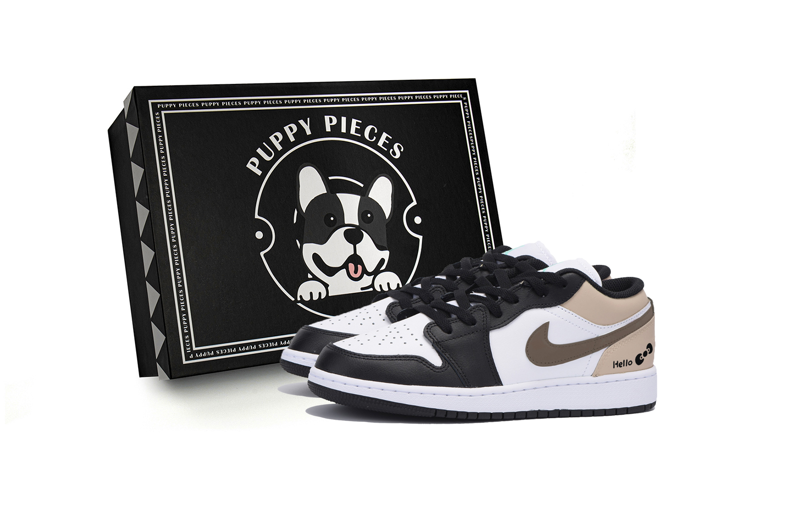 Jordan Air Jordan 1 Low top Vintage Basketball Shoes Men’s White Brown