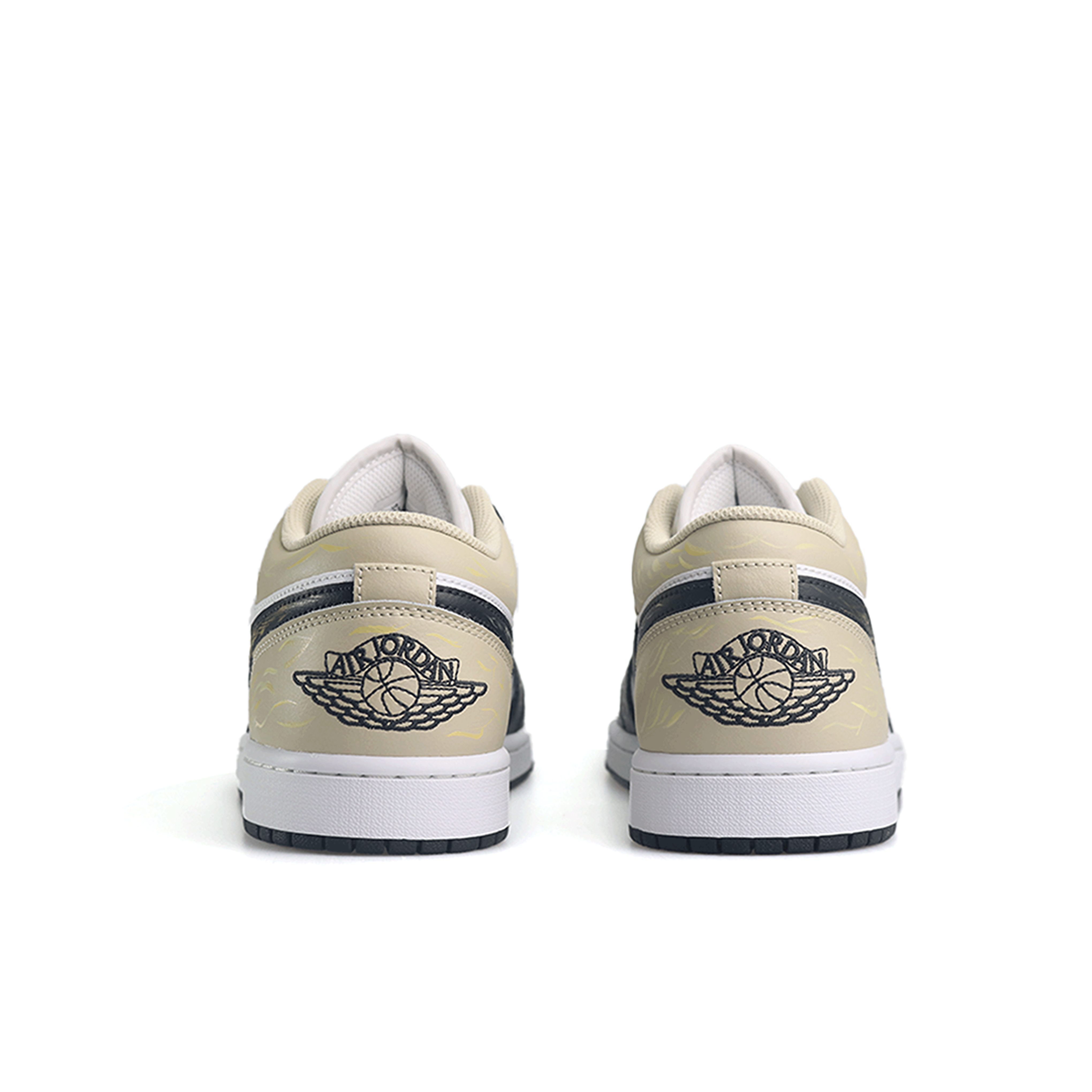 Jordan Air Jordan 1 Sunflower Shadow AJ1 Low Joe 1 Ma Year CNY Abrasion Resistant Low top Vintage Basketball Shoes