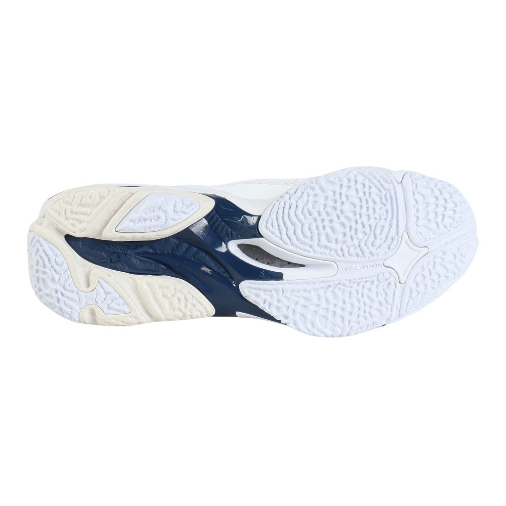 Mizuno Wave Lightning Z8 Breathable, Lightweight Coverage Low top Badminton Shoes Unisex White Blue