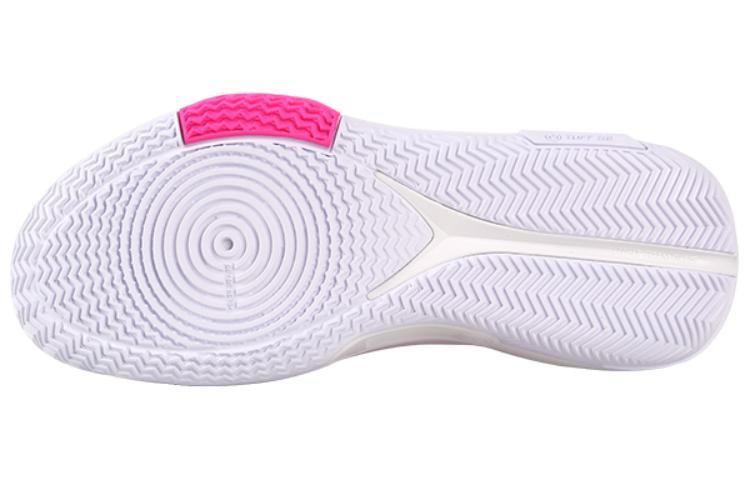 Li Ning Speed 9 Comfortable Cushioning Slip Resistant Abrasion Resistant Low top Basketball Shoes Men’s White Pink
