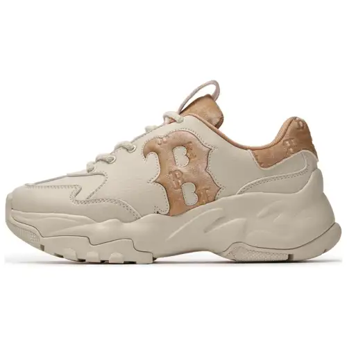 MLB Big Ball Chunky Height Increasing Low top Chunky Sneakers Unisex Brown