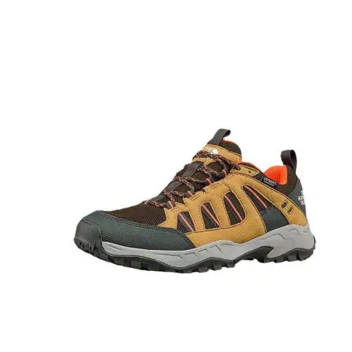 THE NORTH FACE Waterproof Grip Low top Hiking Shoes Men's Brown