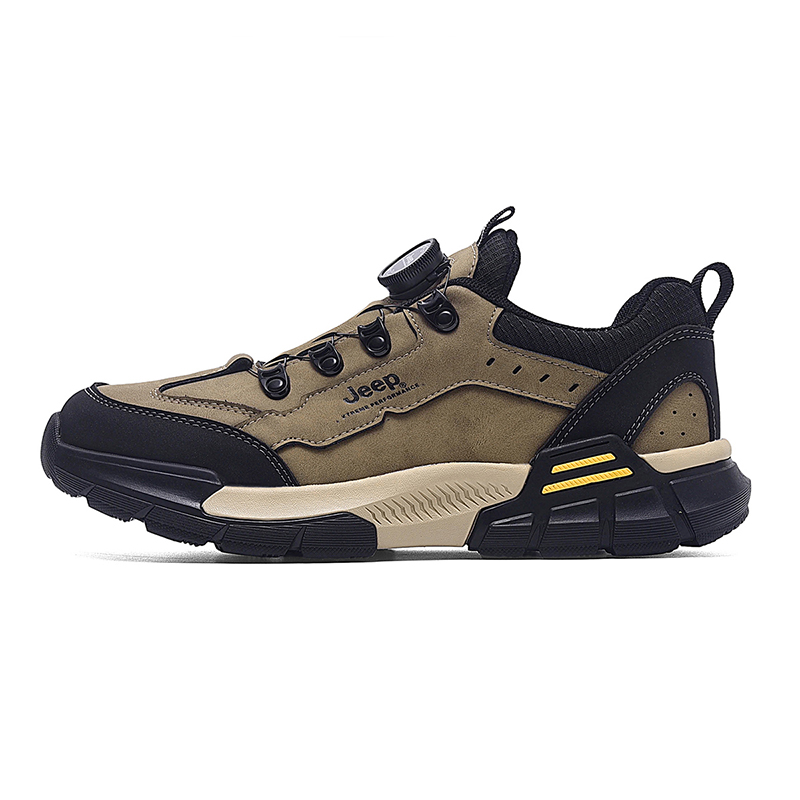 Jeep Textile, Split Cow Leather Low top Hiking Shoes Men’s