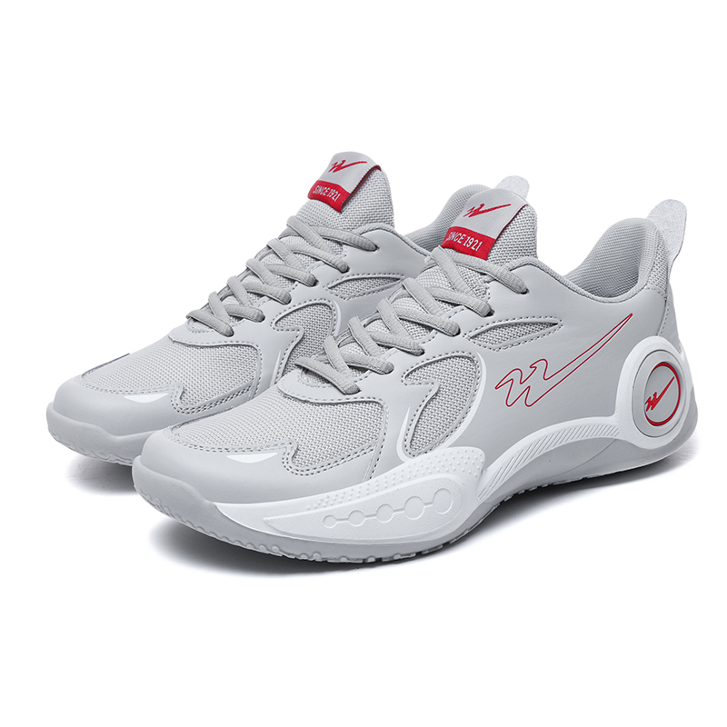 Binary Low top Basketball Shoes Unisex Light Gray