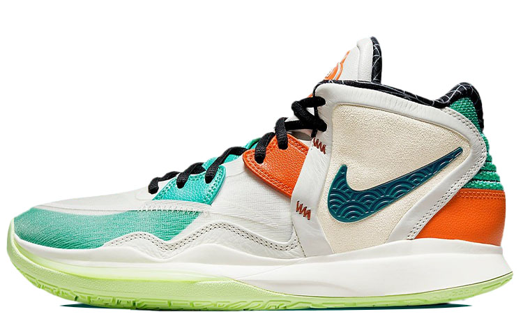 Nike Kyrie Infinity \"CNY\" Irving 8 Chinese New Year Ruixue EP Round-toe lace-up mid-top basketball shoes men and women same style white and green domestic version