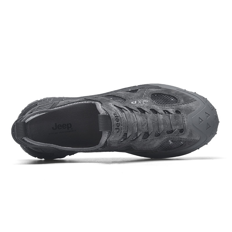 Jeep Fabric Low top Outdoor Hiking Shoes Men’s Gray