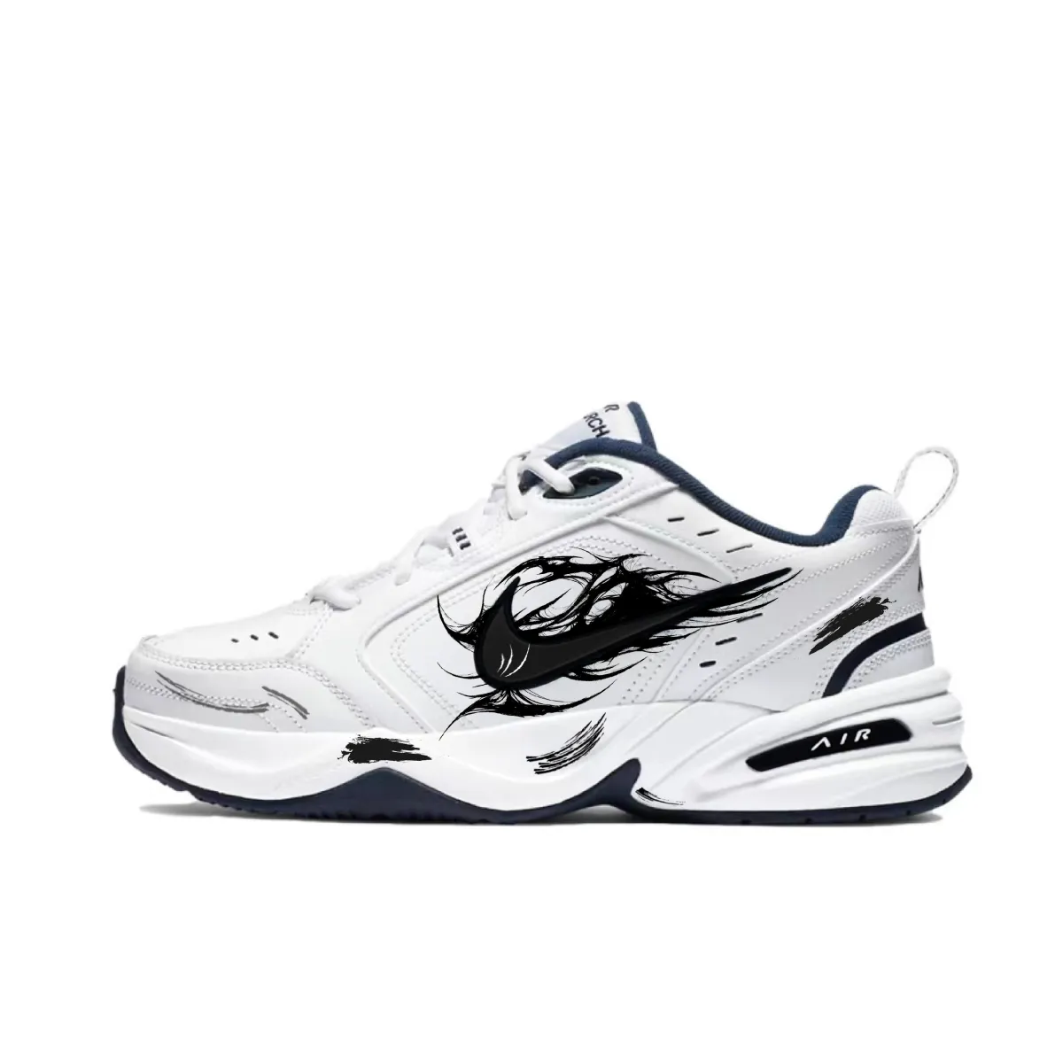 Nike Coverage Low top Chunky Sneakers Unisex Black White