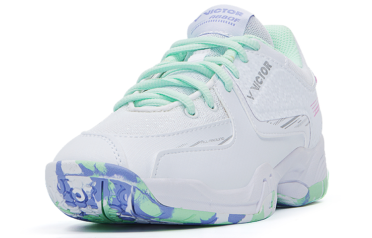 Victor Badminton Shoes Women’s Low Top Green/Pink/Blue