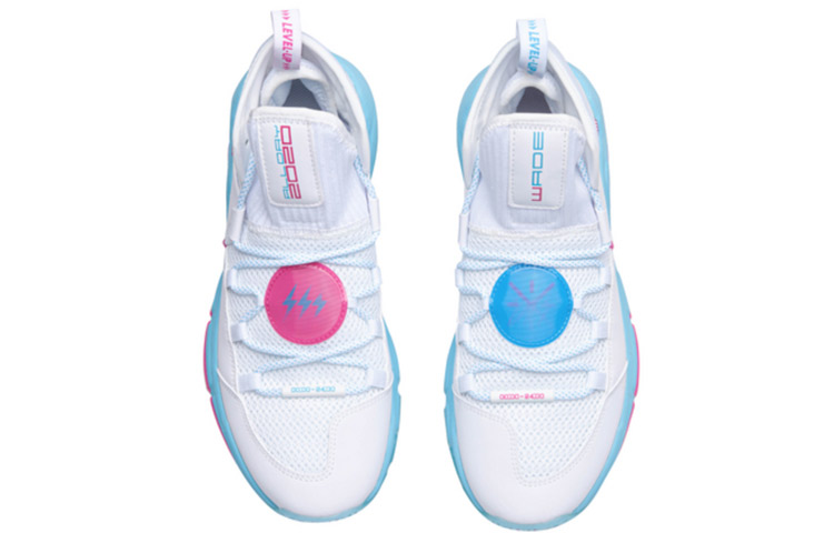 Li Ning ALL DAY 5 Synthetic Leather Slip Resistant Abrasion Resistant Mid top Basketball Shoes Men’s White
