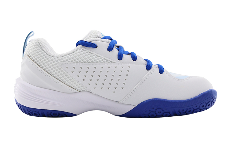 YONEX Cushioning Slip Resistant Abrasion Resistant Breathable Coverage Low top Badminton Shoes Unisex White Blue