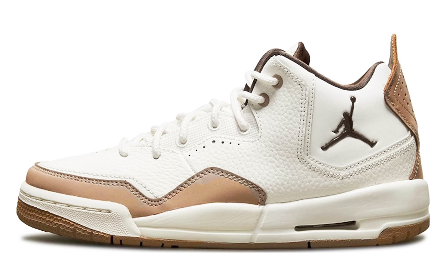 Jordan Courtside 23 Slip Resistant Abrasion Resistant Mid top Basketball Shoes Women’s Beige Purple