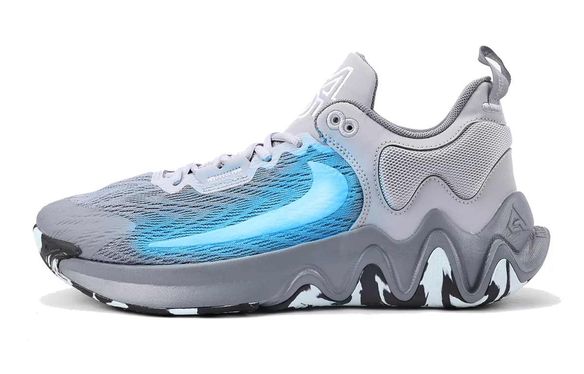 Nike Giannis Immortality 2 Slip Resistant Coverage Low top Basketball Shoes Men's Gray Blue