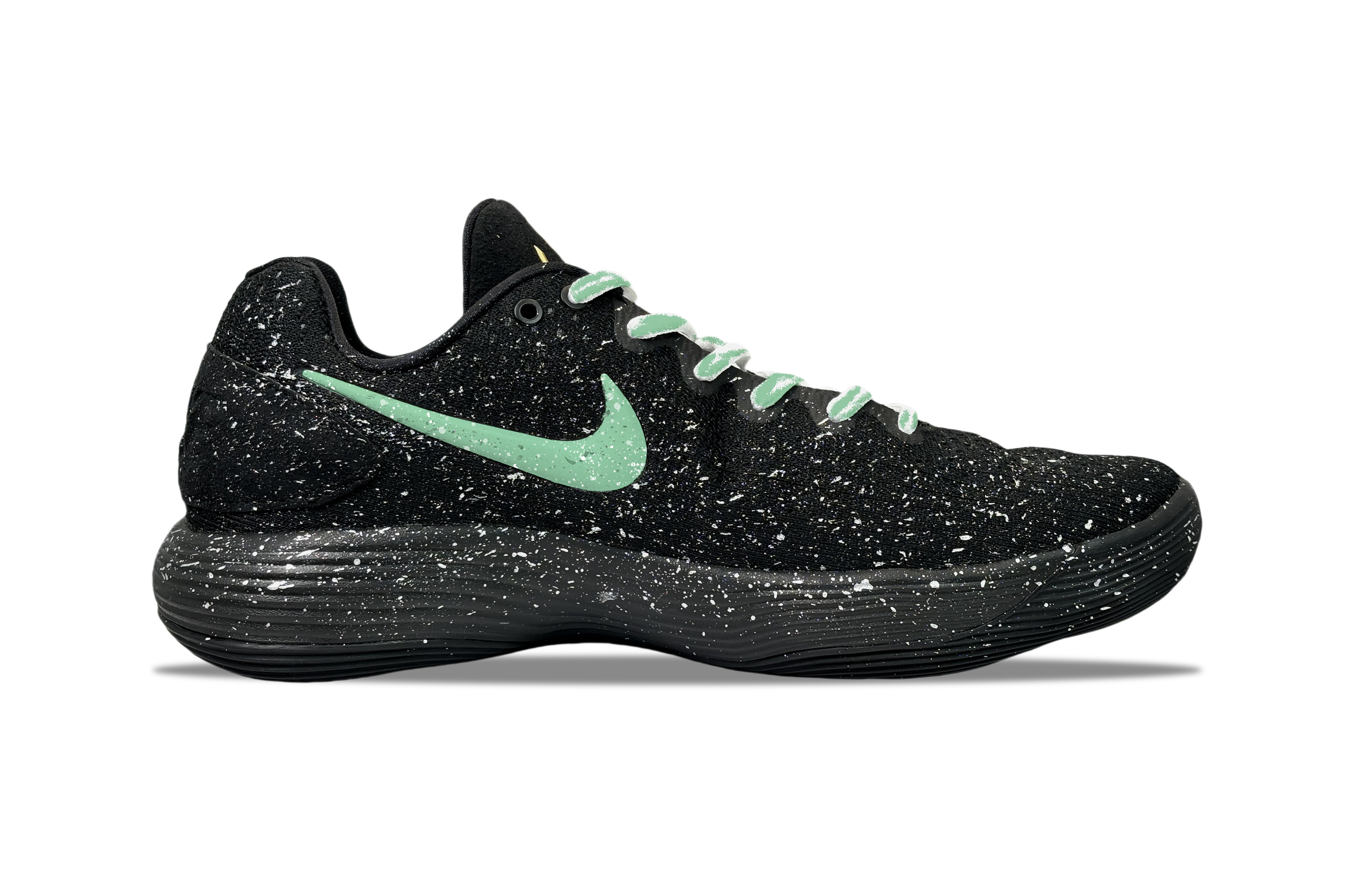 Nike Hyperdunk 2017 YDCC Firefly Baby’s Breath Abrasion Resistant Low top Basketball Shoes Unisex Black Green