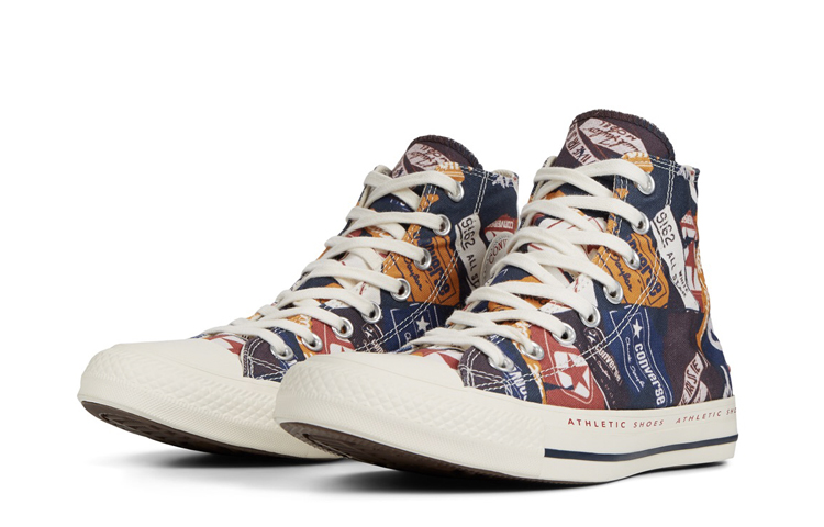 Кеды Converse Chuck Taylor All Star Bold Branding High Top (разноцветные) — фото 3