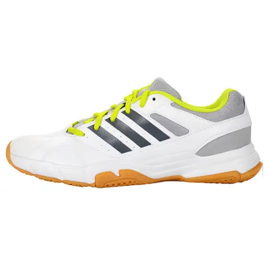 Adidas Quickforce 3 Cushioning, Wear Resistant Low top Badminton Shoes Unisex White Green