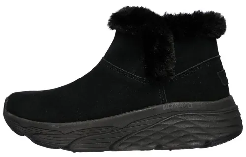 Skechers Max Cushioning Ankle Boots Women's Pure Black