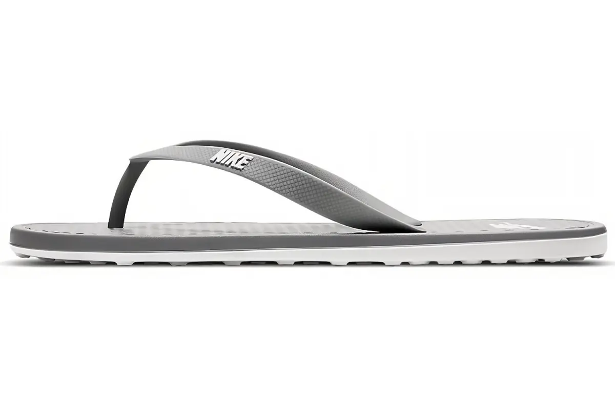 Nike On Deck Slip Resistant Slip Resistant Slide Slippers Men's Casual Slippers Gray White