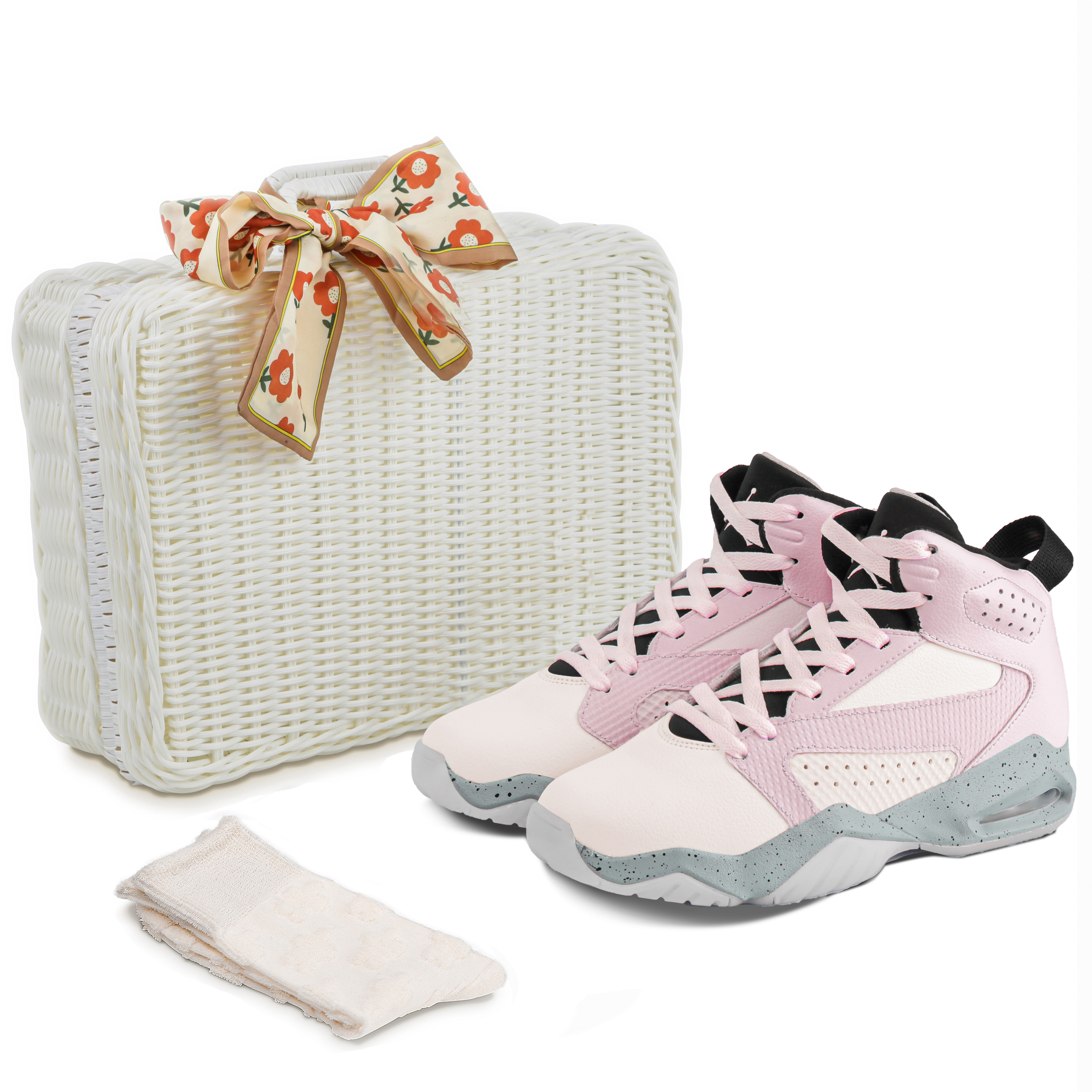 Jordan Lift Off Mid top Vintage Basketball Shoes GS Pink