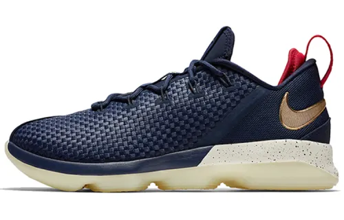 Nike Lebron 14 Low EP James 14 Team USA round toe lace-up non-slip lightweight low-top practical basketball shoes men's blue and white