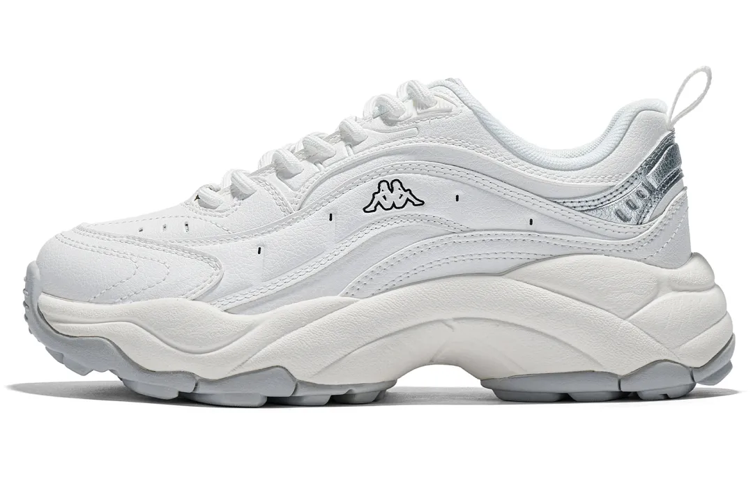 Kappa Slip Resistant Abrasion Resistant Low top Chunky Sneakers Women's White