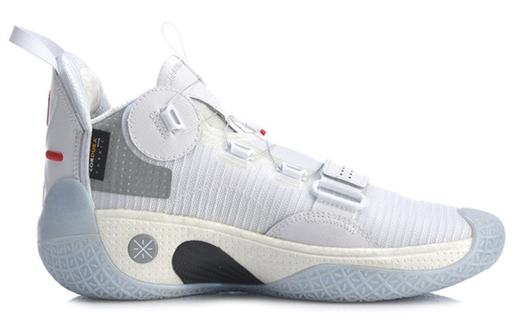 Li Ning WOW 8 Non slip Lightweight High top Basketball Shoes Men’s White