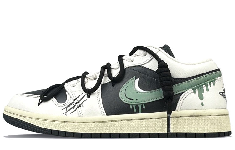 Jordan Air Jordan 1 Abrasion Resistant Breathable Abrasion Resistant Breathable Low top Vintage Basketball Shoes Unisex