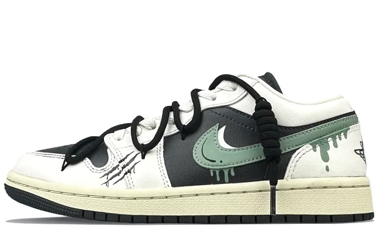 Jordan Air Jordan 1 Abrasion Resistant Breathable Abrasion Resistant Breathable Low top Vintage Basketball Shoes Unisex