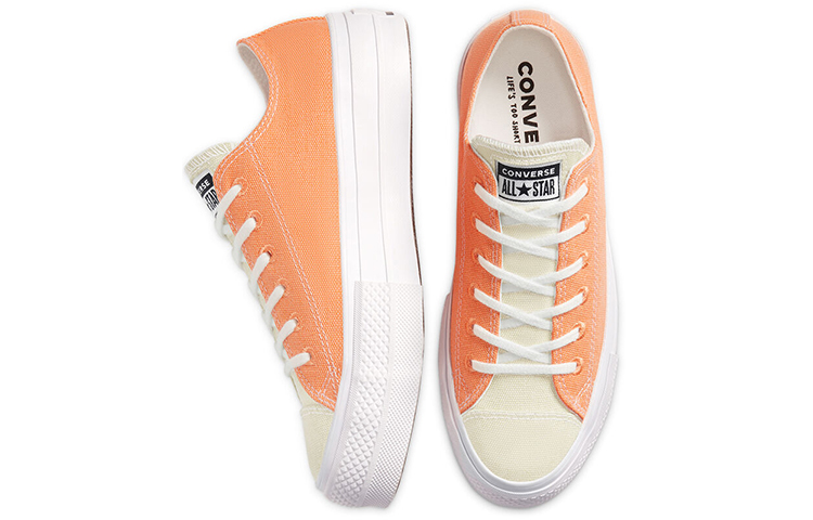 Женские кеды Converse All Star (оранжевые) — фото 3