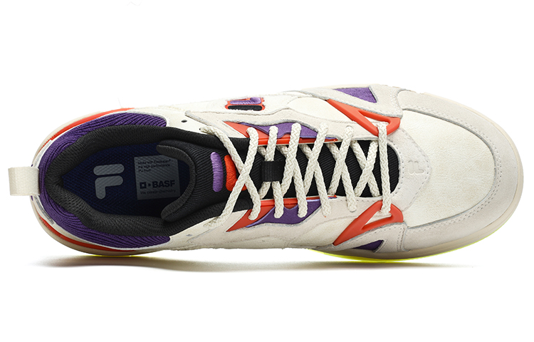 FILA FUSION KICKDX Smash Pack Sports Low top Vintage Basketball Shoes Men’s White Purple