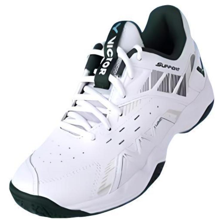 VICTOR 8500CLS Cushioning Slip Resistant Abrasion Resistant Low top Badminton Shoes Unisex White Green