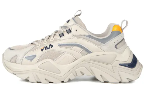 FILA Retro Running Shoes White/Grey/Yellow